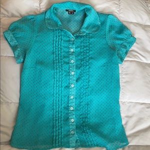 XOXO sheet button up blouse